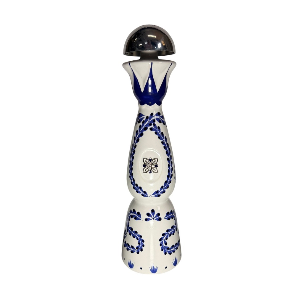 Clase Azul Reposado Tequila EMPTY Bottle 750ml Ceramic Decanter Bell Topper